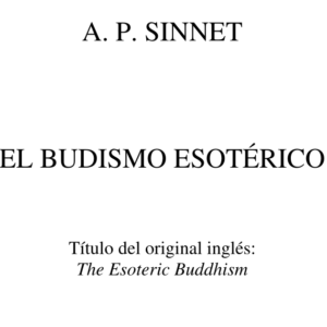 Budismo Esotérico - Alfred Percy Sinnett