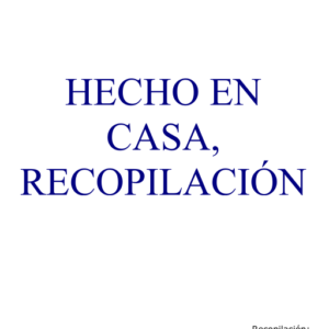 Hazlo tu mismo - Recopilación Productos Naturales
