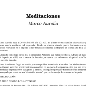 Meditaciones - Marco Aurelio