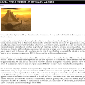 Sumeria Y Los Reptilianos